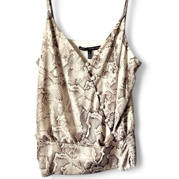 WHBM Python Snakeskin Print Tank, L - Picture 2 of 6